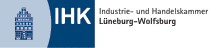 Logo der Industrie- und Handelskammer (IHK) Lüneburg-Wolfsburg ♦ Impressum der Wilkens-Immobilien, Immobilienmakler in Hollenstedt